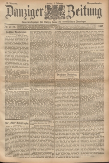 Danziger Zeitung : General-Anzeiger für Danzig sowie die nordöstlichen Provinzen. Jg.38, Nr. 21175 (1 Februar 1895) - Morgen-Ausgabe.