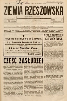 Ziemia Rzeszowska : czasopismo narodowe. 1932, nr 39