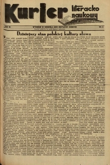 Kurjer Literacko-Naukowy. 1935, nr 9