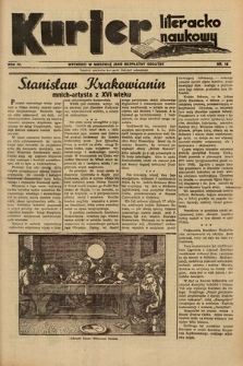 Kurjer Literacko-Naukowy. 1935, nr 16