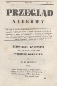 Przegląd Naukowy. 1842, nr 4 (1 lutego)