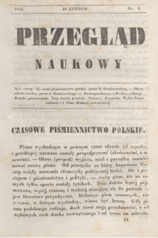 Przegląd Naukowy. 1842, nr 5 (10 lutego)