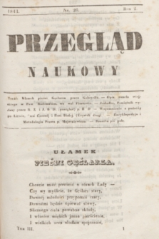 Przegląd Naukowy. R.2, nr 26 ([10 września 1843])