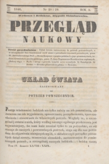 Przegląd Naukowy. R.5, nr 28/29 (1846)