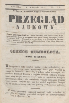 Przegląd Naukowy. R.7, nr 1 i 2 (1 i 10 stycznia 1848)