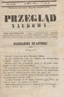 Przegląd Naukowy. R.7, nr 9 (20 marca 1848)