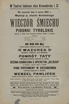 Wieczór śmiechu : piosnki tyrolskie