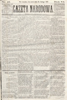 Gazeta Narodowa. 1867, nr 43