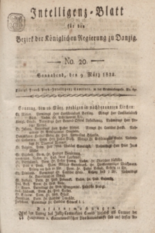 Intelligenz-Blatt für den Bezirk der Königlichen Regierung zu Danzig. 1822, No. 20 (9 März) + dod.