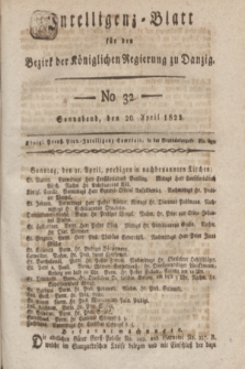 Intelligenz-Blatt für den Bezirk der Königlichen Regierung zu Danzig. 1822, No. 32 (20 April) + dod.