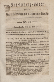 Intelligenz-Blatt für den Bezirk der Königlichen Regierung zu Danzig. 1822, No. 42 (25 Mai) + dod.