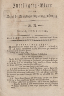 Intelligenz-Blatt für den Bezirk der Königlichen Regierung zu Danzig. 1824, No. 32 (21 April) + dod.