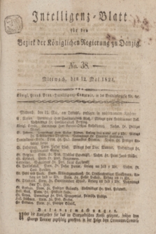 Intelligenz-Blatt für den Bezirk der Königlichen Regierung zu Danzig. 1824, No. 38 (12 Mai) + dod.