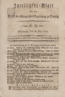 Intelligenz-Blatt für den Bezirk der Königlichen Regierung zu Danzig. 1824, No. 42 (26 Mai) + dod.