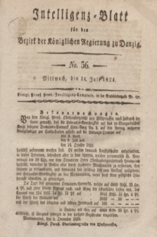Intelligenz-Blatt für den Bezirk der Königlichen Regierung zu Danzig. 1824, No. 56 (14 Juli) + dod.
