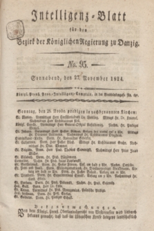 Intelligenz-Blatt für den Bezirk der Königlichen Regierung zu Danzig. 1824, No. 95 (27 November) + dod.