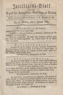 Intelligenz-Blatt für den Bezirk der Königlichen Regierung zu Danzig. 1828, No. 5 (7 Januar) + dod.