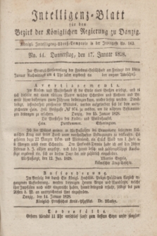Intelligenz-Blatt für den Bezirk der Königlichen Regierung zu Danzig. 1828, No. 14 (17 Januar)