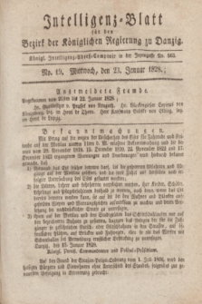 Intelligenz-Blatt für den Bezirk der Königlichen Regierung zu Danzig. 1828, No. 19 (23 Januar)