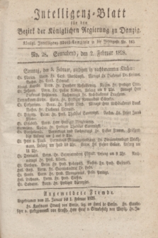 Intelligenz-Blatt für den Bezirk der Königlichen Regierung zu Danzig. 1828, No. 28 (2 Februar) + dod.