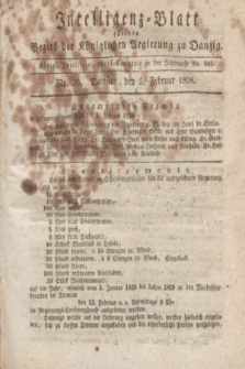 Intelligenz-Blatt für den Bezirk der Königlichen Regierung zu Danzig. 1828, No. 30 (5 Februar) + dod.