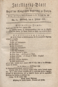 Intelligenz-Blatt für den Bezirk der Königlichen Regierung zu Danzig. 1828, No. 31 (6 Februar)