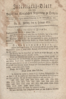 Intelligenz-Blatt für den Bezirk der Königlichen Regierung zu Danzig. 1828, No. 33 (8 Februar)