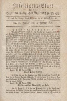Intelligenz-Blatt für den Bezirk der Königlichen Regierung zu Danzig. 1828, No. 39 (15 Februar) + dod.