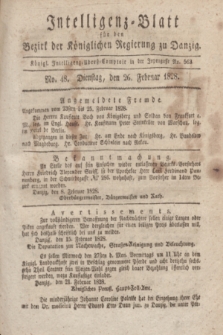 Intelligenz-Blatt für den Bezirk der Königlichen Regierung zu Danzig. 1828, No. 48 (26 Februar)
