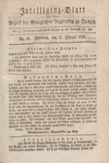 Intelligenz-Blatt für den Bezirk der Königlichen Regierung zu Danzig. 1828, No. 49 (27 Februar)