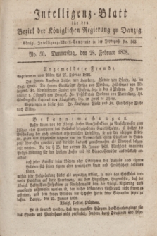 Intelligenz-Blatt für den Bezirk der Königlichen Regierung zu Danzig. 1828, No. 50 (28 Februar)