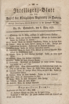 Intelligenz-Blatt für den Bezirk der Königlichen Regierung zu Danzig. 1828, No. 58 (8 März) + dod.
