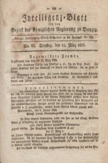 Intelligenz-Blatt für den Bezirk der Königlichen Regierung zu Danzig. 1828, No. 60 (11 März)