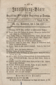 Intelligenz-Blatt für den Bezirk der Königlichen Regierung zu Danzig. 1828, No. 155 (5 Juli) + dod.