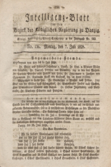 Intelligenz-Blatt für den Bezirk der Königlichen Regierung zu Danzig. 1828, No. 156 (7 Juli)