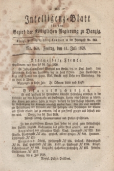 Intelligenz-Blatt für den Bezirk der Königlichen Regierung zu Danzig. 1828, No. 160 (11 Juli)