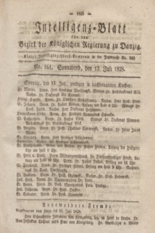 Intelligenz-Blatt für den Bezirk der Königlichen Regierung zu Danzig. 1828, No. 161 (12 Juli) + dod.