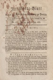 Intelligenz-Blatt für den Bezirk der Königlichen Regierung zu Danzig. 1828, No. 163 (15 Juli) + dod.