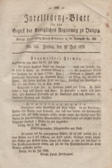 Intelligenz-Blatt für den Bezirk der Königlichen Regierung zu Danzig. 1828, No. 166 (18 Juli)