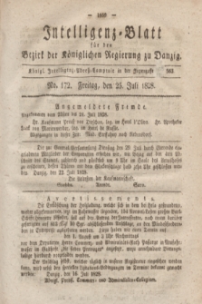Intelligenz-Blatt für den Bezirk der Königlichen Regierung zu Danzig. 1828, No. 172 (25 Juli)