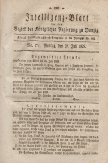 Intelligenz-Blatt für den Bezirk der Königlichen Regierung zu Danzig. 1828, No. 174 (28 Juli)
