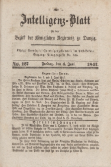 Intelligenz-Blatt für den Bezirk der Königlichen Regierung zu Danzig. 1847, No. 127 (4 Juni) + dod.
