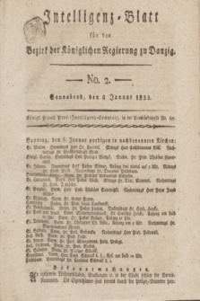 Intelligenz-Blatt für den Bezirk der Königlichen Regierung zu Danzig. 1823, No. 2 (4 Januar) + dod.