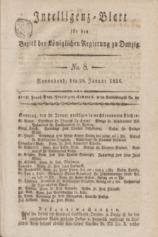 Intelligenz-Blatt für den Bezirk der Königlichen Regierung zu Danzig. 1826, No. 8 (28 Januar) + dod.