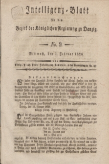 Intelligenz-Blatt für den Bezirk der Königlichen Regierung zu Danzig. 1826, No. 9 (1 Februar) + dod.
