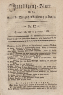 Intelligenz-Blatt für den Bezirk der Königlichen Regierung zu Danzig. 1826, No. 12 (11 Februar) + dod.