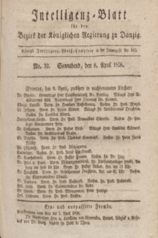 Intelligenz-Blatt für den Bezirk der Königlichen Regierung zu Danzig. 1826, No. 32 (8 April) + dod.