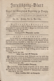 Intelligenz-Blatt für den Bezirk der Königlichen Regierung zu Danzig. 1826, No. 59 (12 Mai)