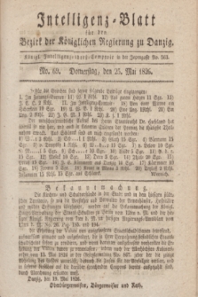 Intelligenz-Blatt für den Bezirk der Königlichen Regierung zu Danzig. 1826, No. 69 (25 Mai) + dod.