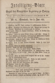 Intelligenz-Blatt für den Bezirk der Königlichen Regierung zu Danzig. 1826, No. 95 (24 Juni) + dod.